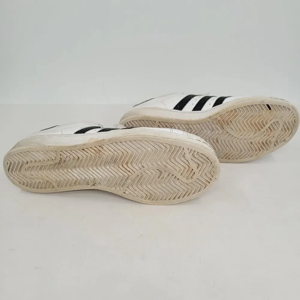 Adidas‎ Superstar White Black Striped C77154 Low Top Sneaker Mens Shoe Size 5.5